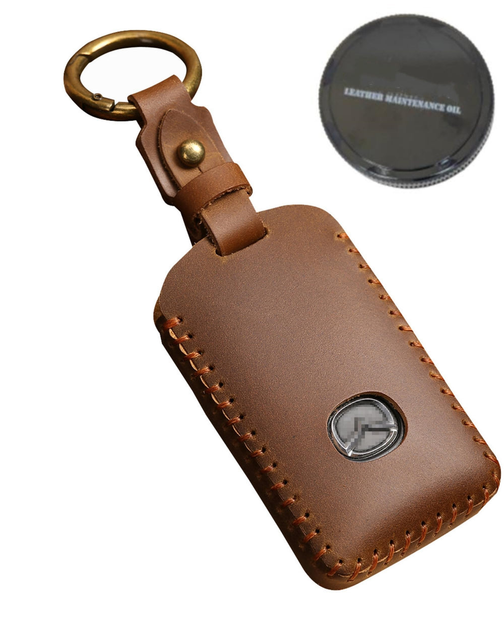 SIEVEN key fob case for Mazda 3 with 4-button access and secure fit.