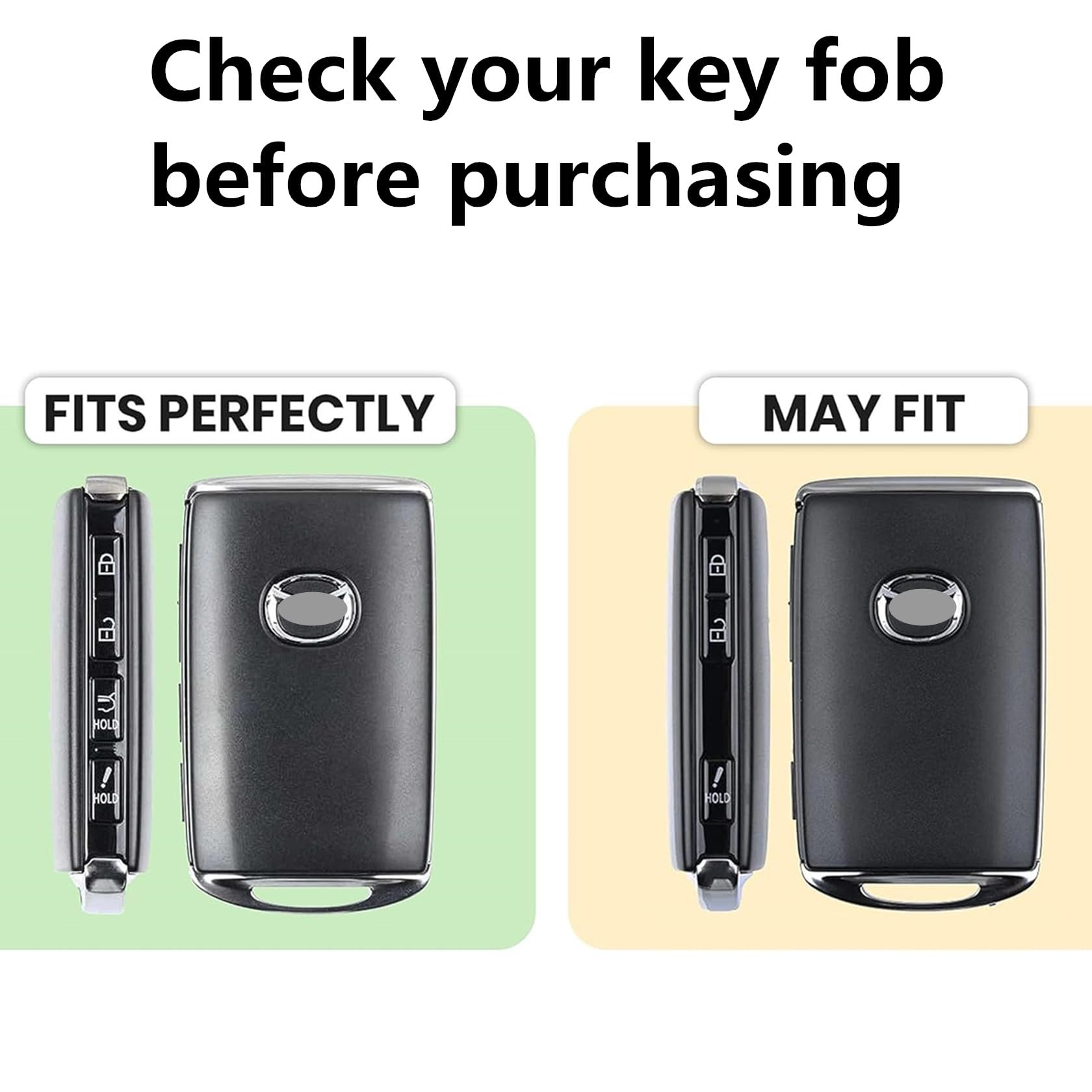 Protective SIEVEN key fob case shot shows full back and side coverage