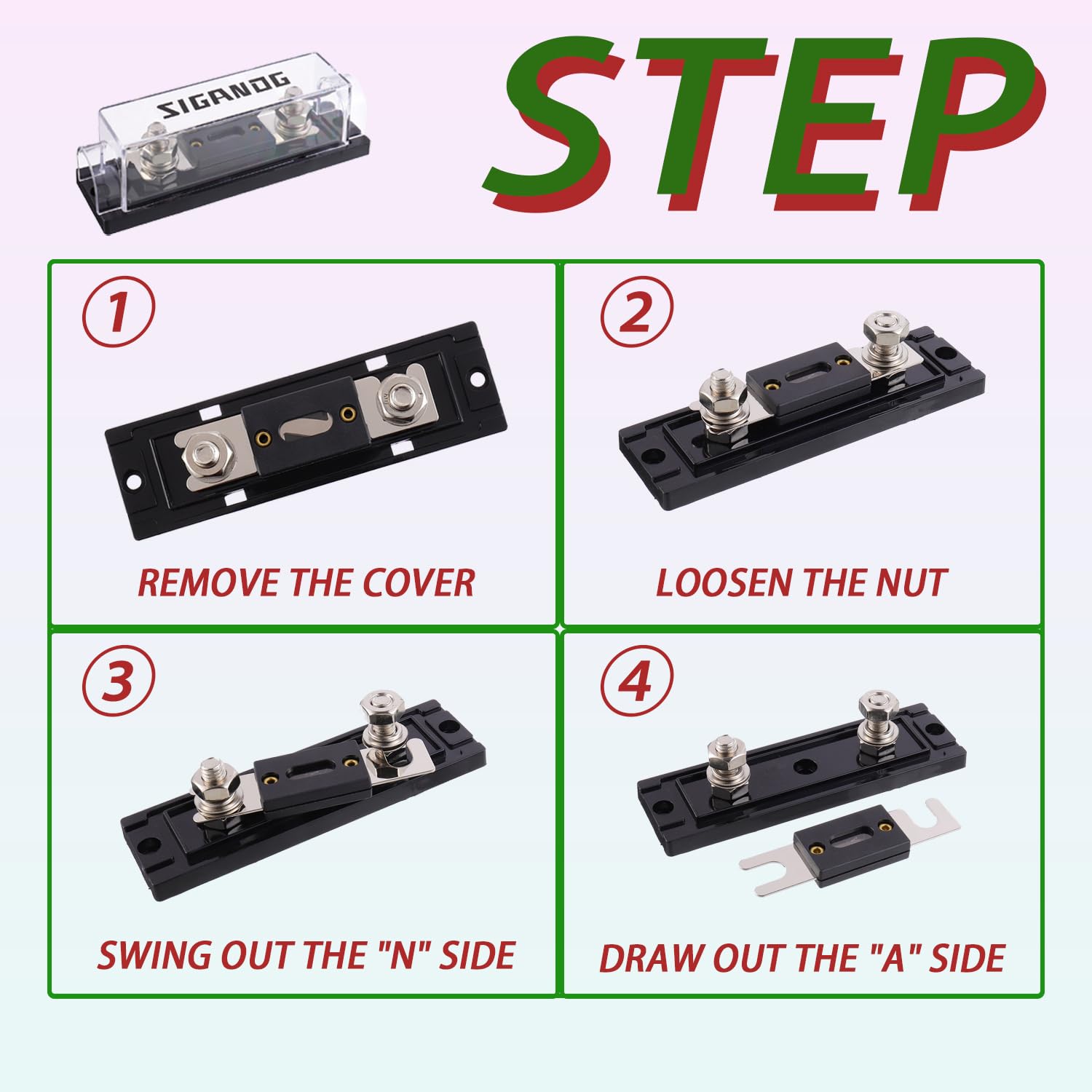 SIGANDG 2-pack with blade fuses included for ready installation.