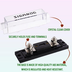 SIGANDG swivel-design fuse holder demonstrates easy fuse replacement for quick maintenance.