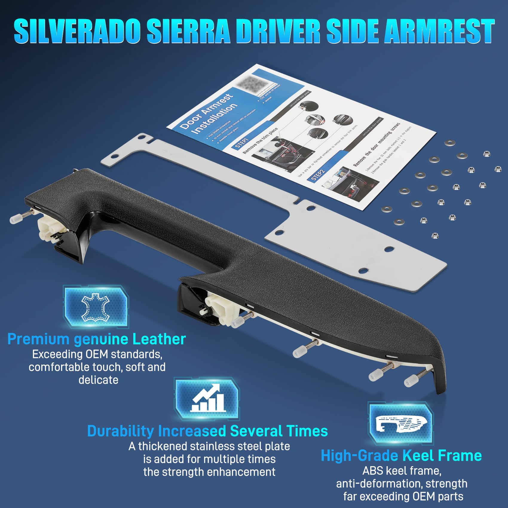 Sigfee front driver-side armrest replacement helps restore panel stability and comfort.