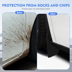 SIGLIN Model Y mud flaps front right offer all-weather debris shielding.