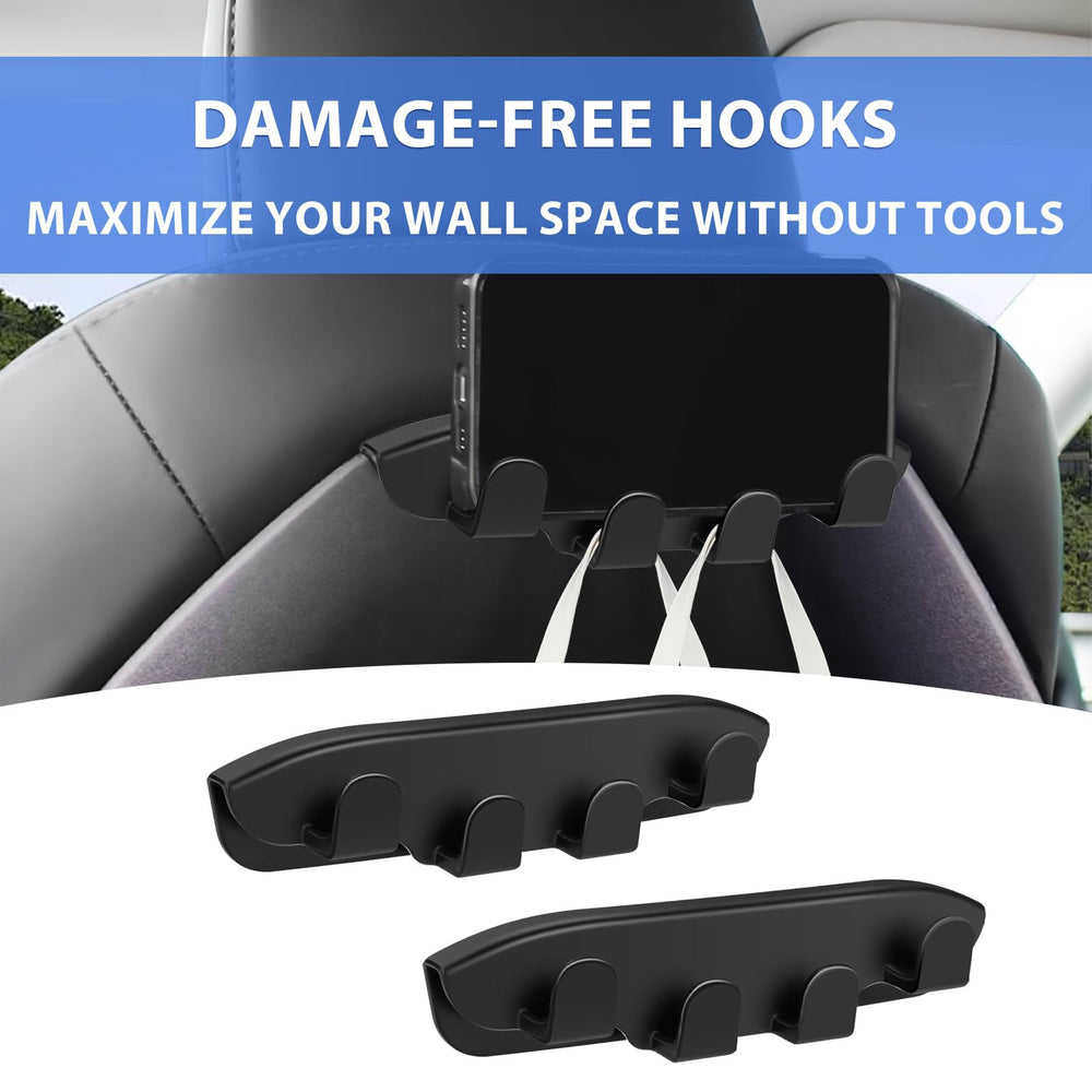 SIGLIN seat back hooks for backseat storage in Tesla models
