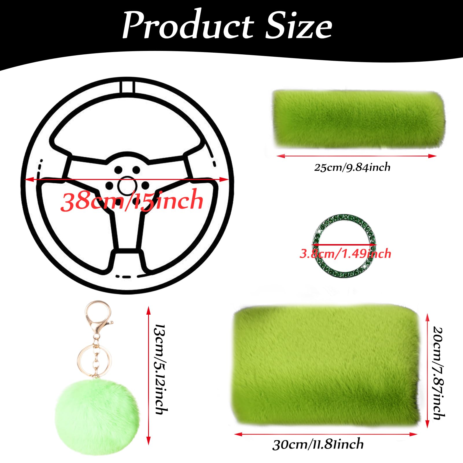 Silence Shopping green decor for women and girls car style.