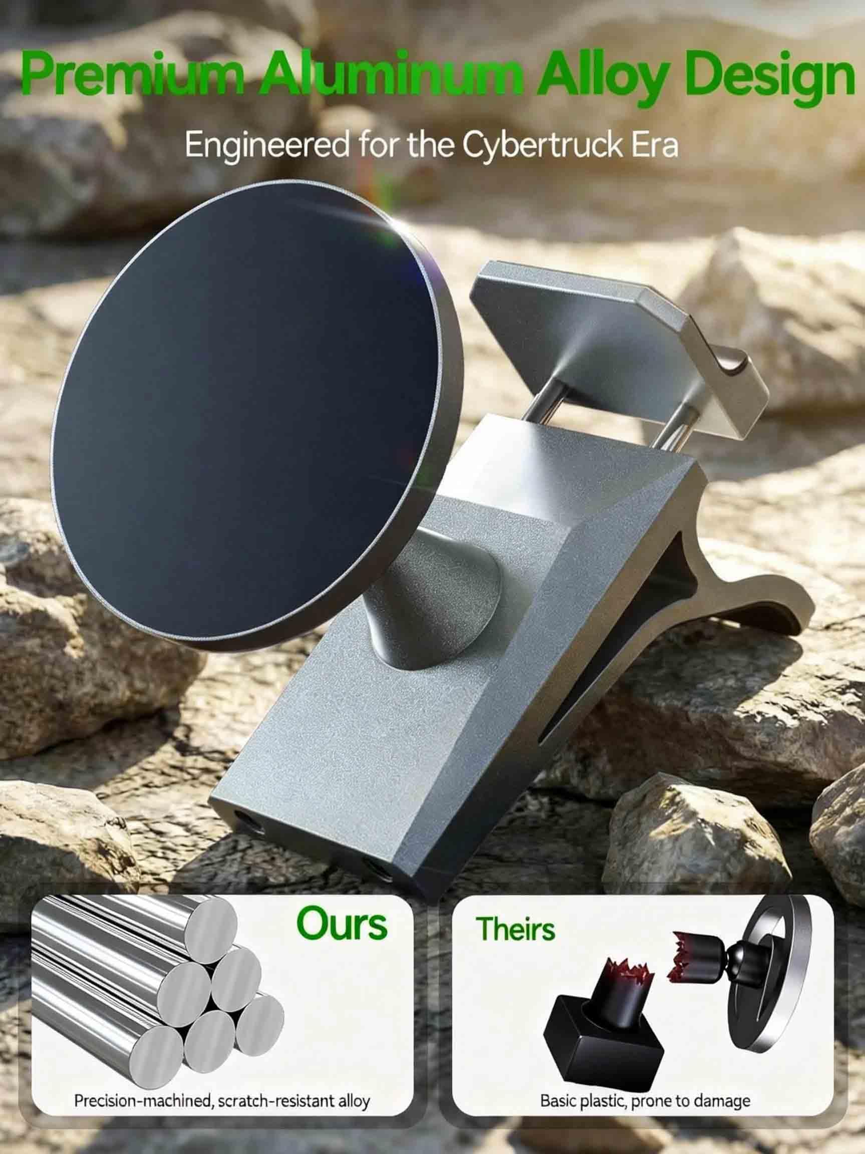 SiLiANK leather ring supports non-MagSafe phones with secure mounting.