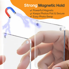 SiLiANK four-corner magnet clip securely gripping a photo