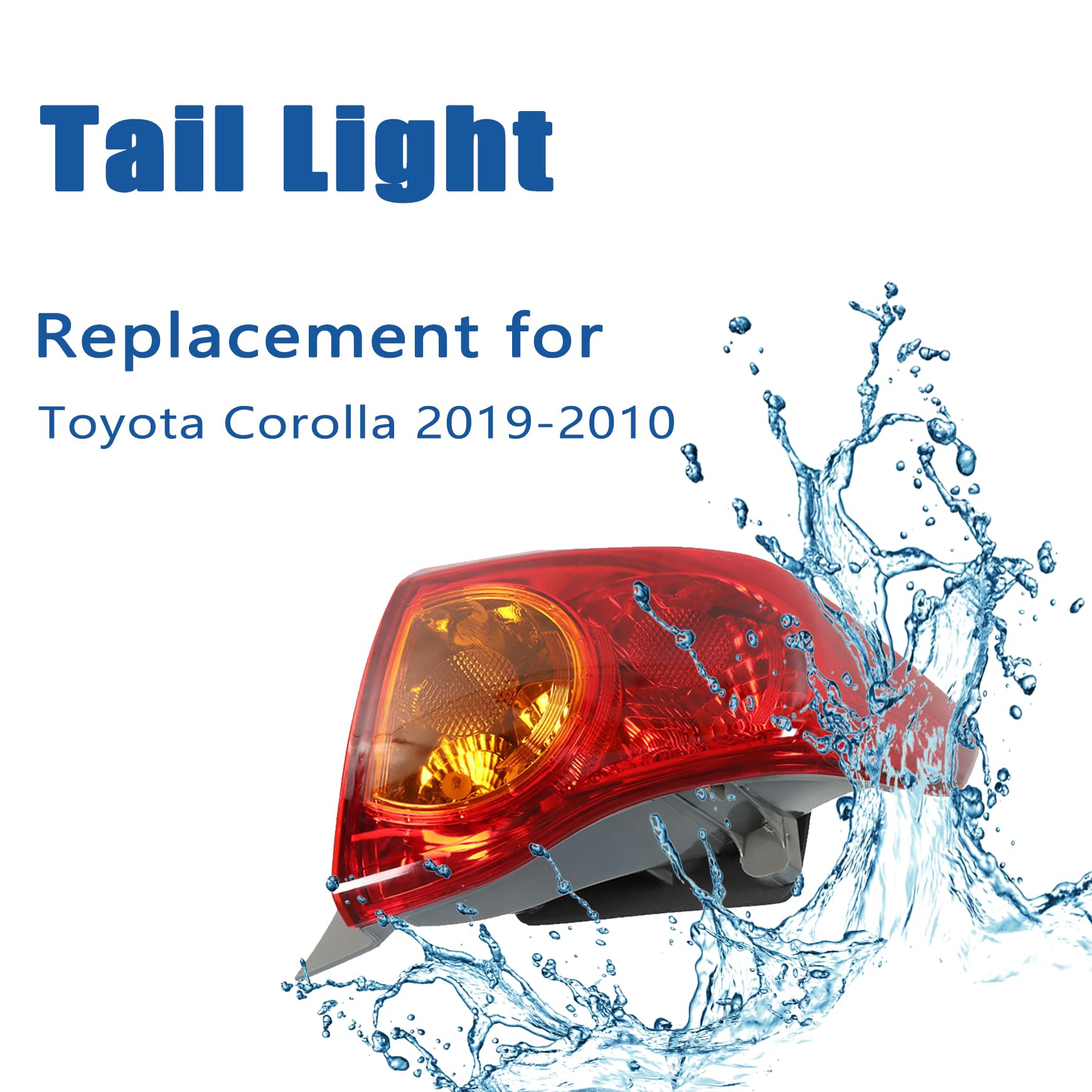 Silscvtt red-lens tail light assembly for the passenger side enhances quick light responses.