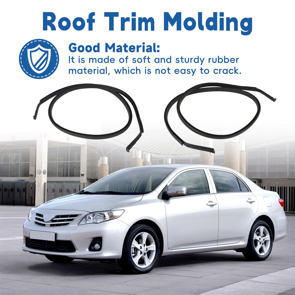 Silscvtt right roof trim molding for Corolla 2009-2013 seals moisture.