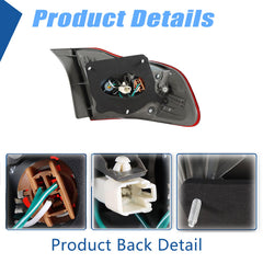 Silscvtt tail-light assembly on the right rear improves road presence for Corolla 2009-2010.