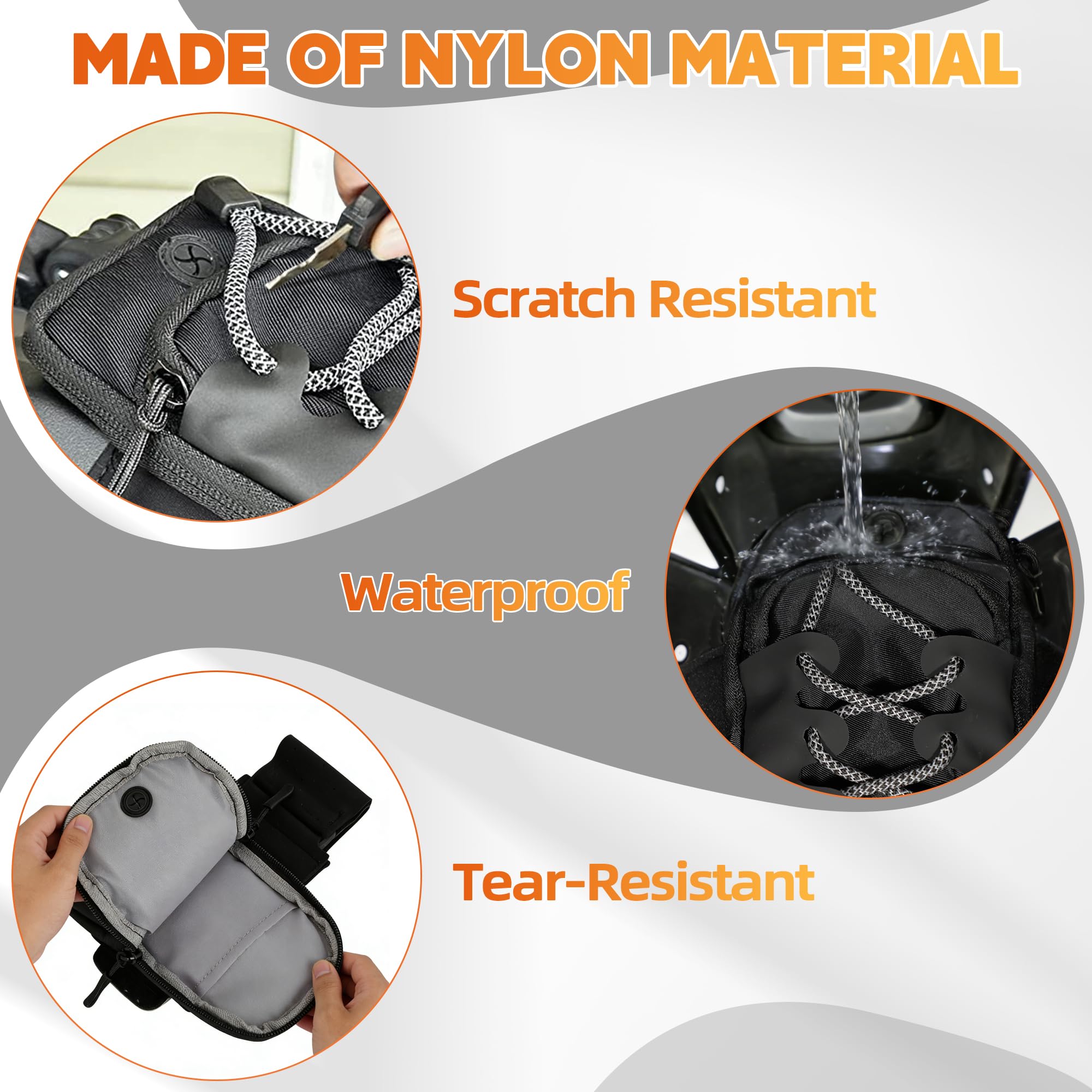Silutrcn bag with durable zipper access for easy item retrieval.