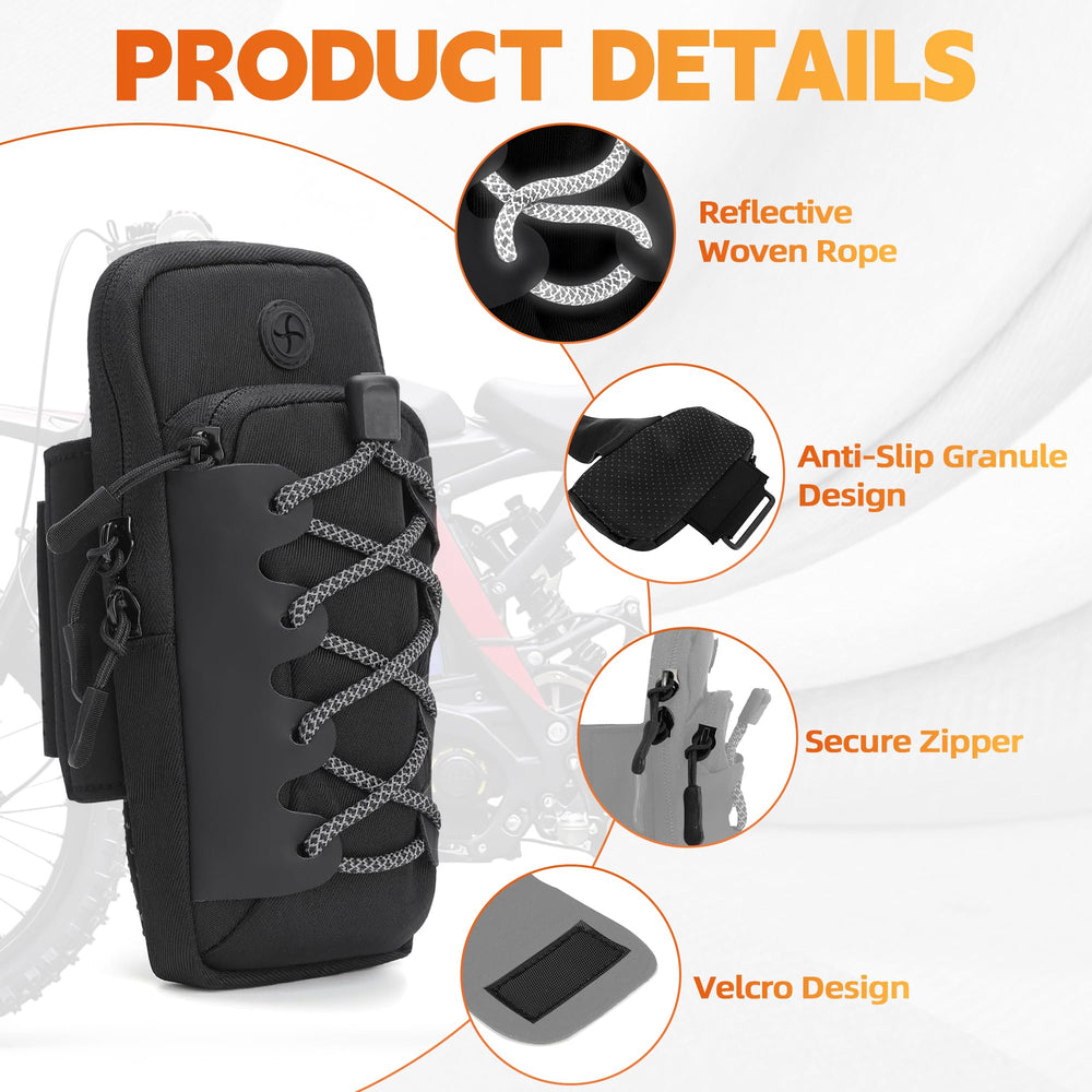 Silutrcn secondary pocket holds keys and cards securely.