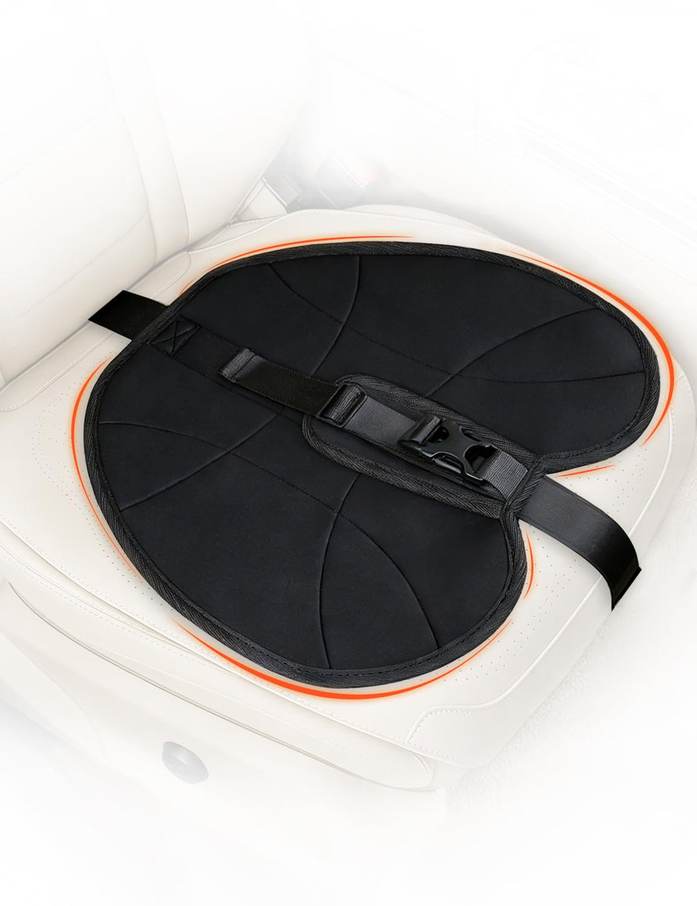 SILVIP pregnancy seat cushion cover on a car seat offering gentle pressure relief during travel