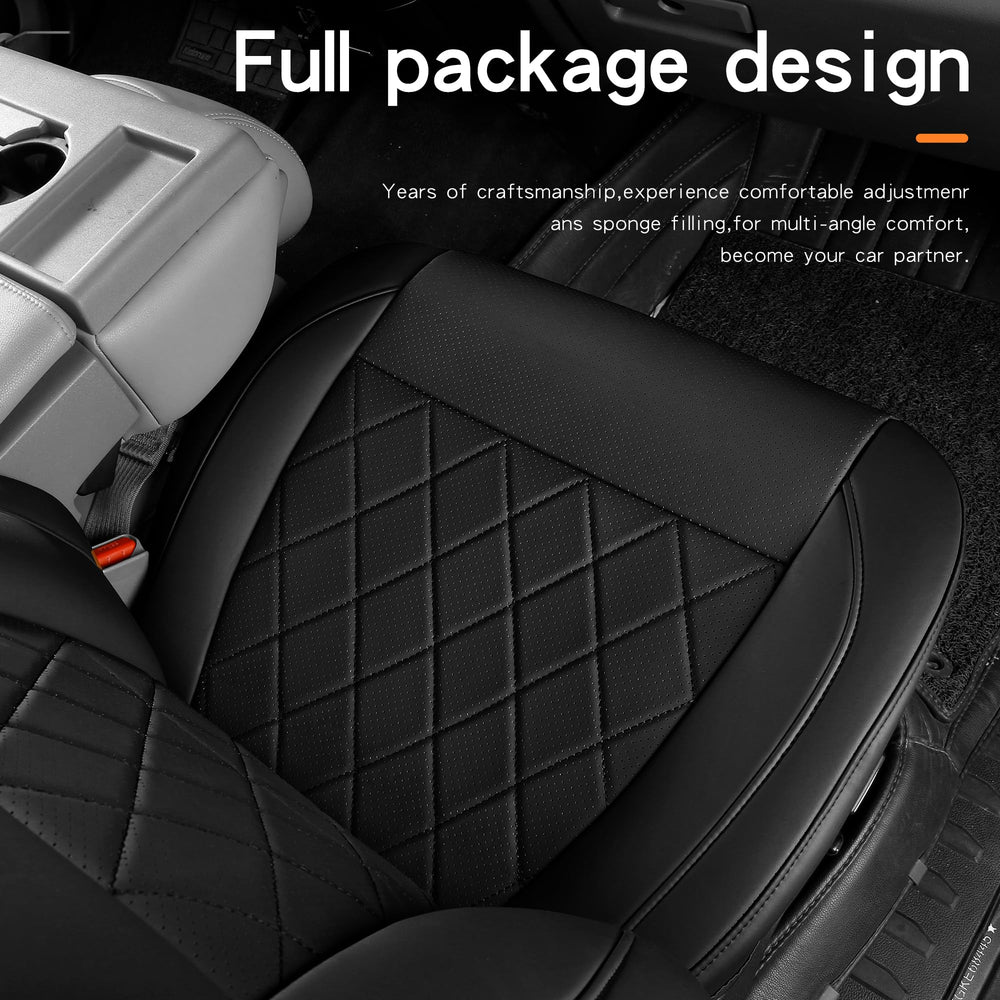 Simgoo Napa leather seat covers offer durable, easy-to-clean protection for everyday use.