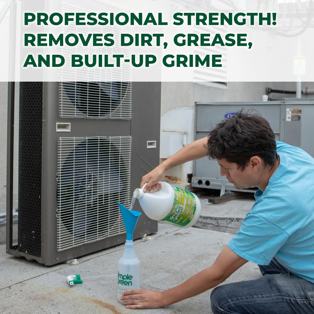 Foaming spray in action cleaning an HVAC coil