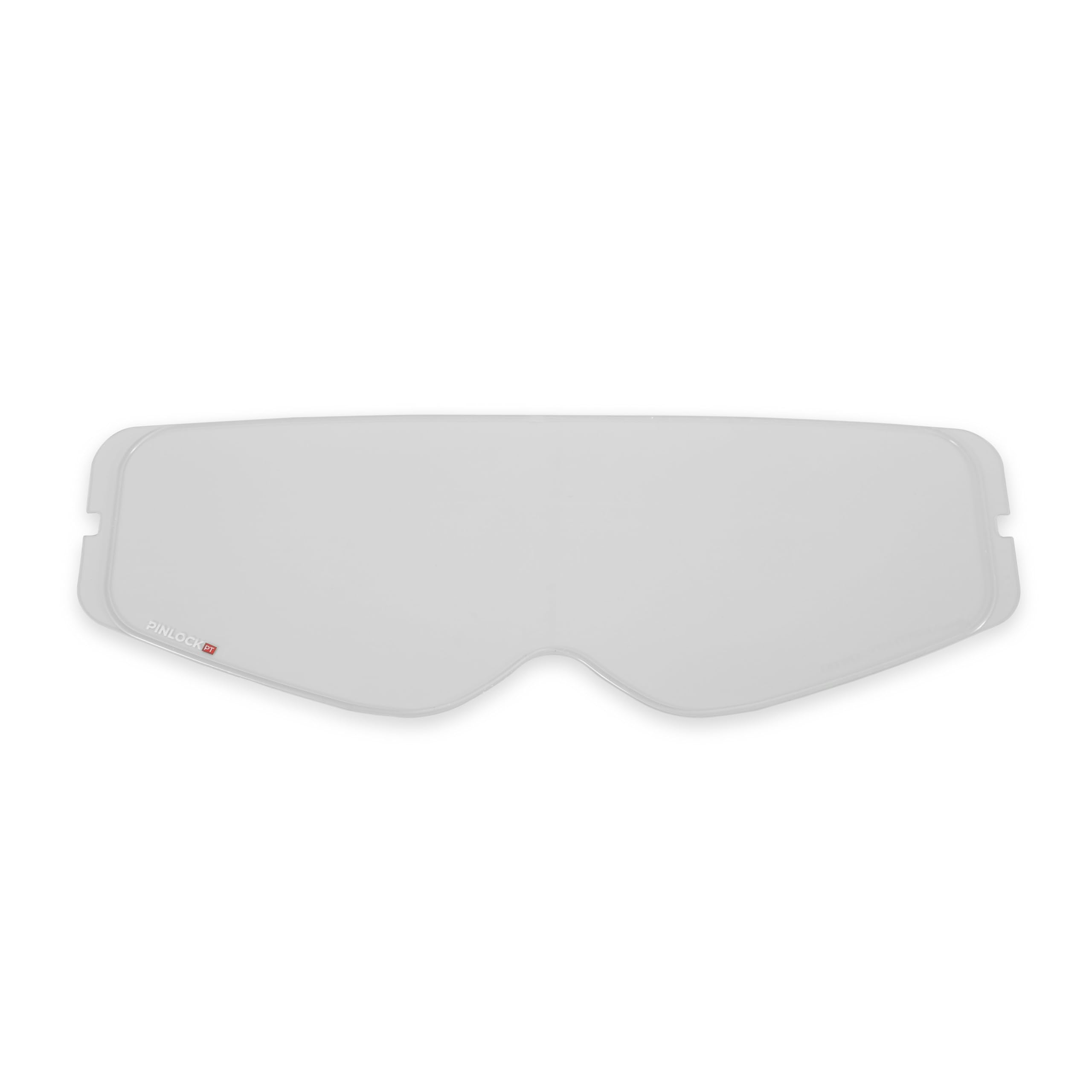 Simpson Ghost Bandit clear shield front view enhances visibility and style.