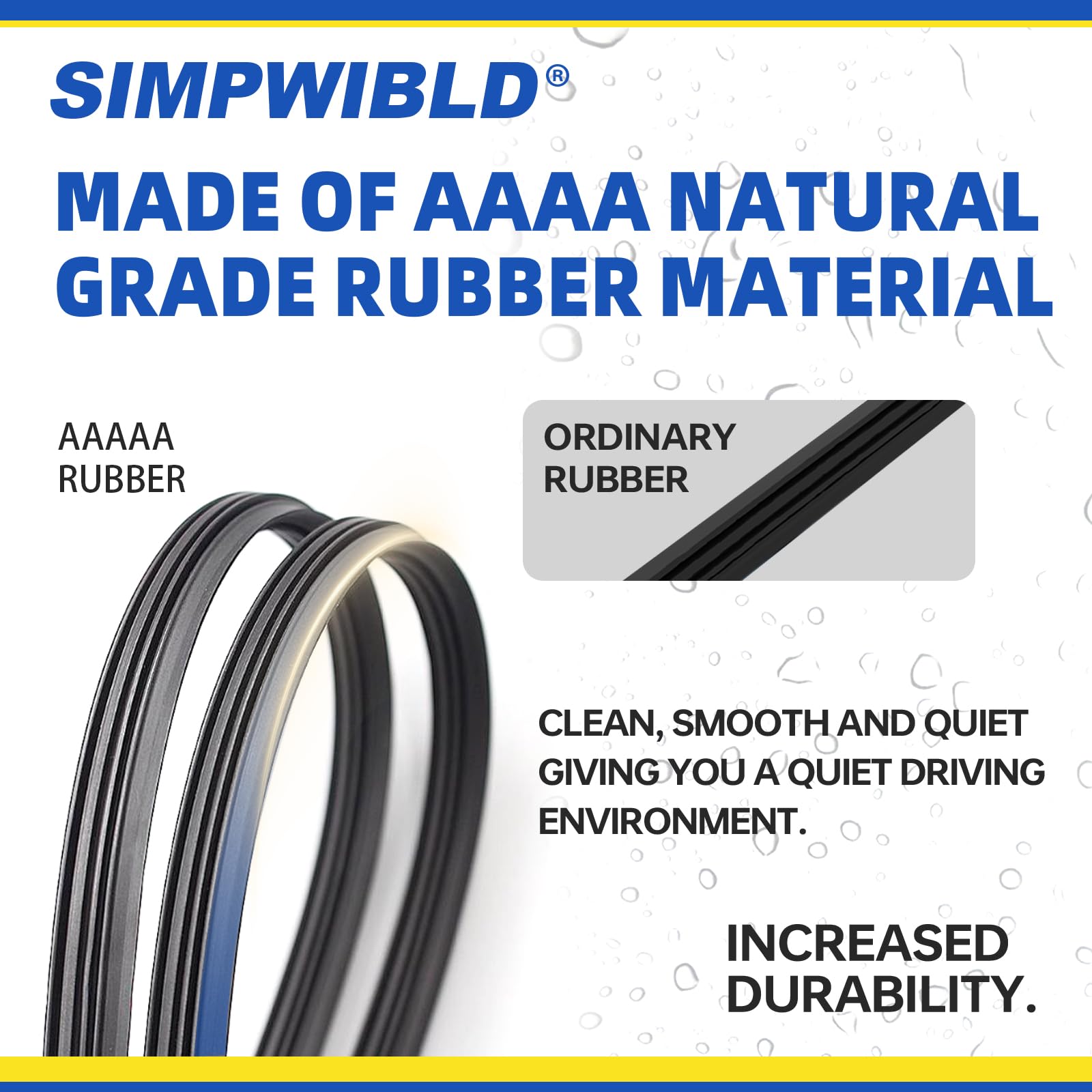 SIMPWIBLD 13+13 inch blade set provides full Wrangler front coverage.