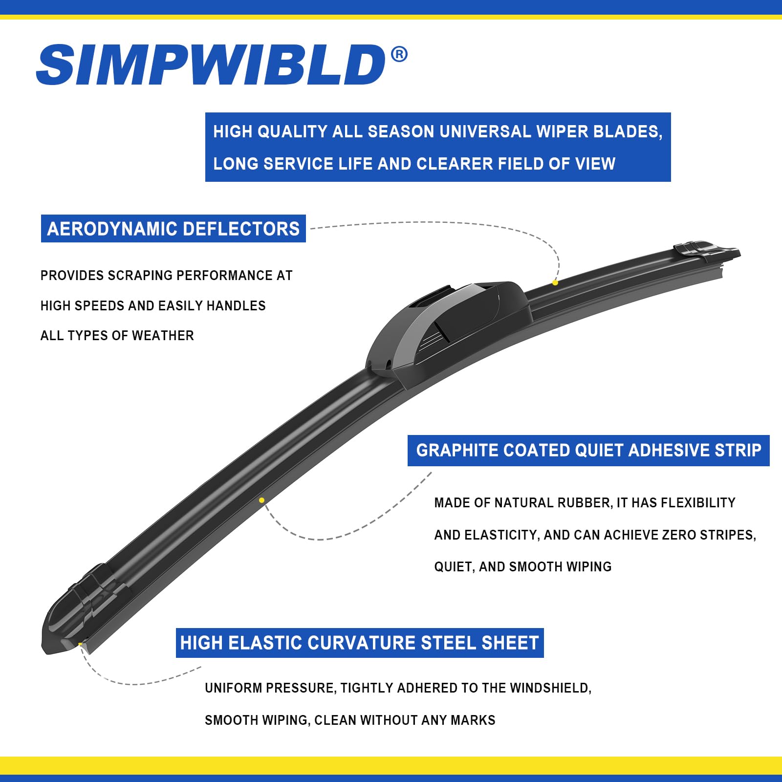 SIMPWIBLD passenger-side 26-18 blade delivers streak-free sweeps