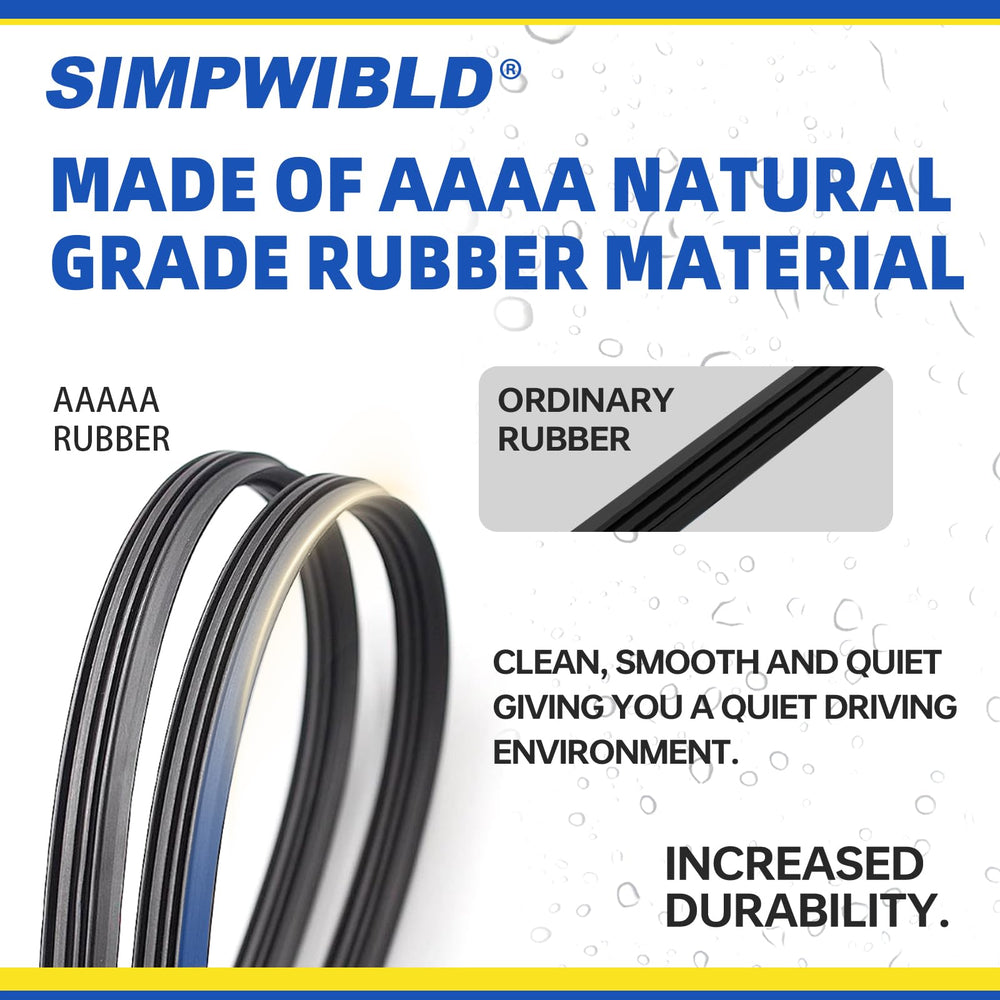SIMPWIBLD easy-install wiper blades for quick replacement