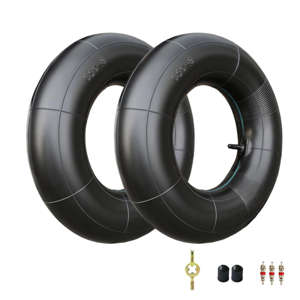 SINADYLON 2-pack inner tubes box view ensures reliable 16x6.50-8 compatibility.