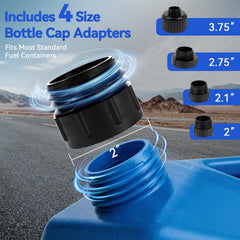 Sinceholy pump delivers 3.2 GPM flow for quick fueling of cars and equipment.