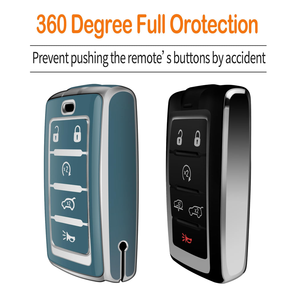 Sindeda five-button smart key fit for 2021–2025 Grand Cherokee L and Wagoneer