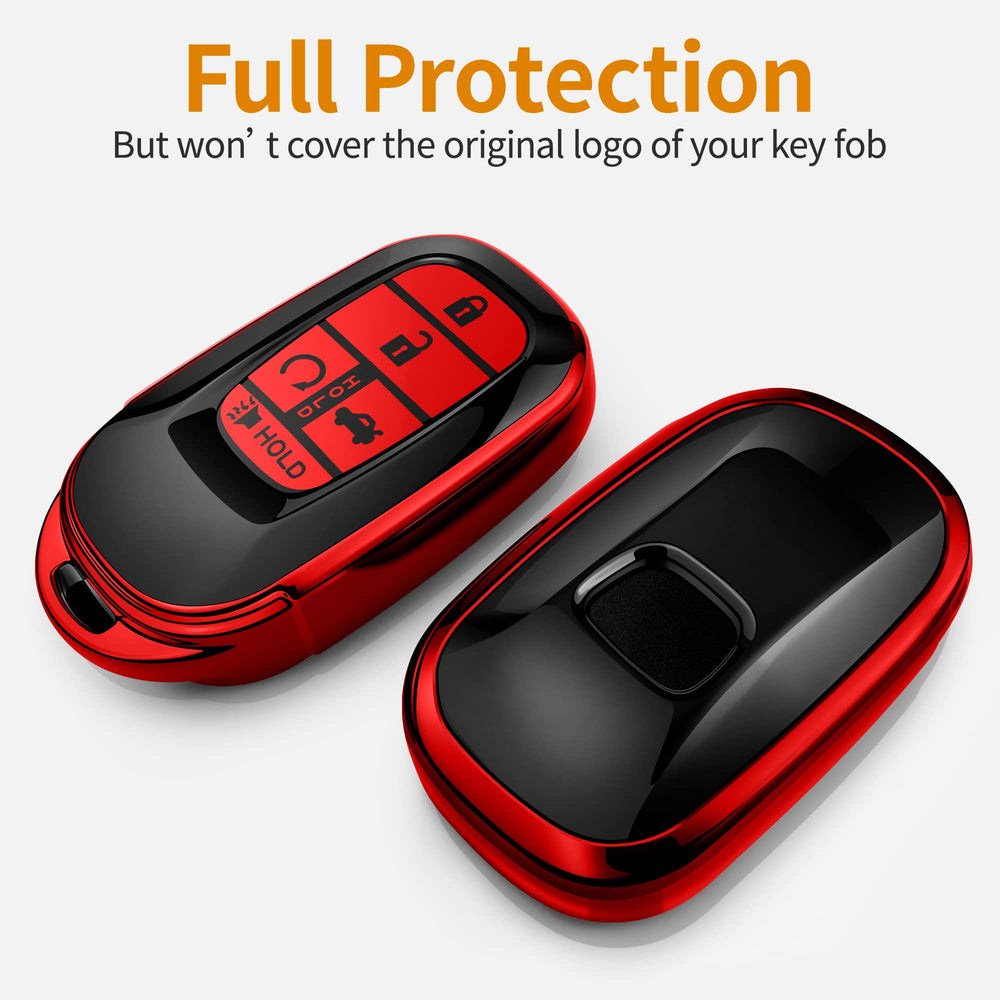 Sindeda Honda key fob red cover highlights five button layout for easy access.