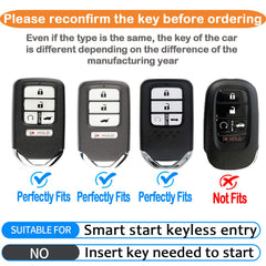 Sindeda Honda key fob cover with leather keychain keeps keys organized on the go.