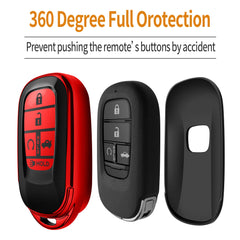 Sindeda Honda key fob leather keychain detail adds premium touch.