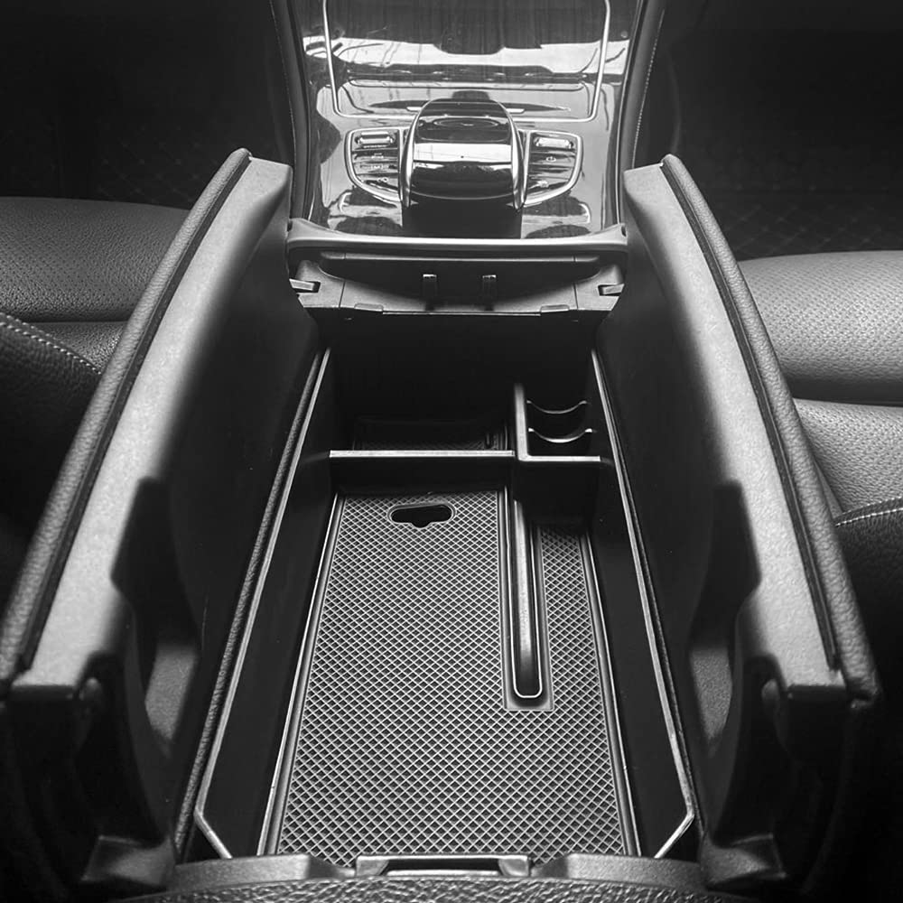 Sineside center-console organizer tray for Mercedes GLC Coupe W253 secures loose items