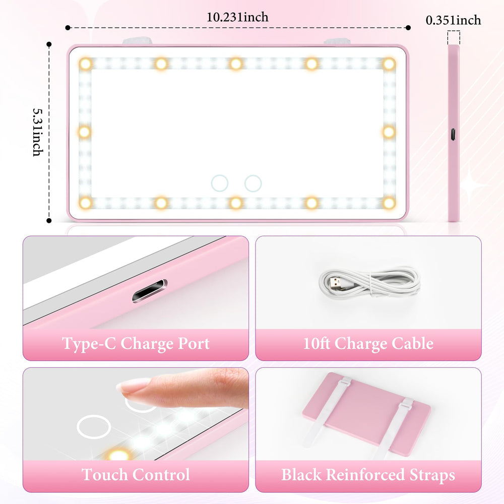 SINGARO USB and built-in battery power for cordless vanity use