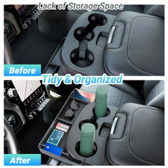 Sinminou adhesive base tray with sponge pads prevents sliding during drives.
