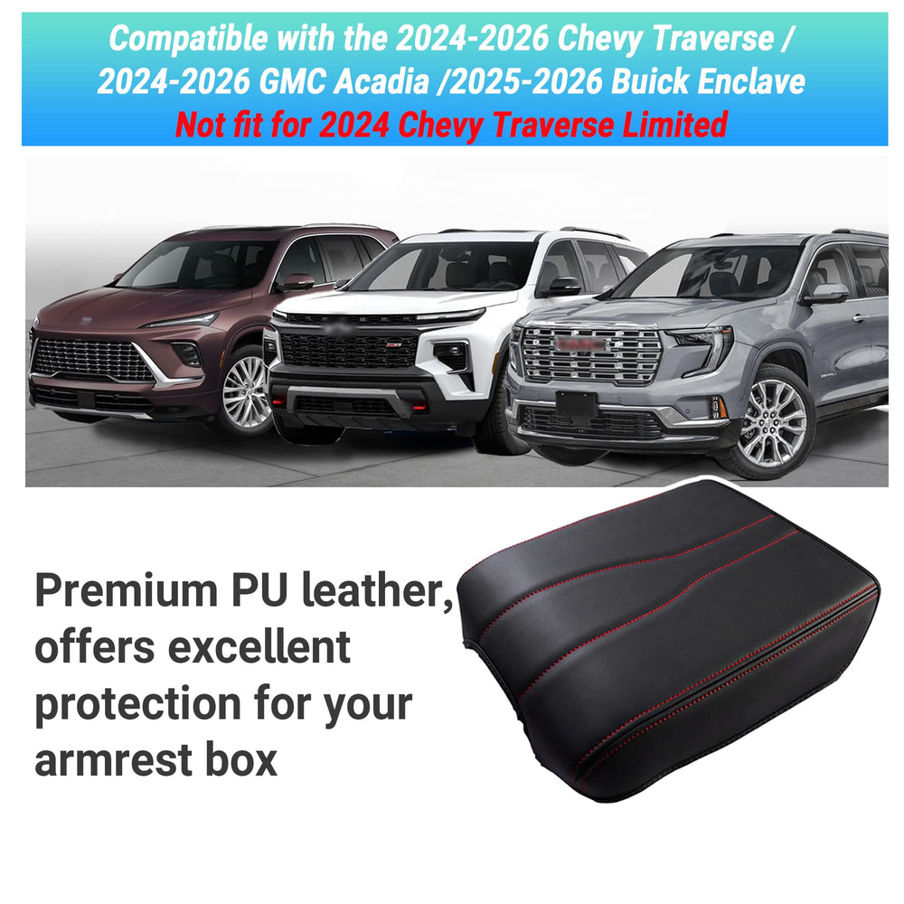 Sinminou center console cover in leather-like finish enhances interior feel and durability.
