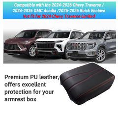 Sinminou center console cover in leather-like finish enhances interior feel and durability.