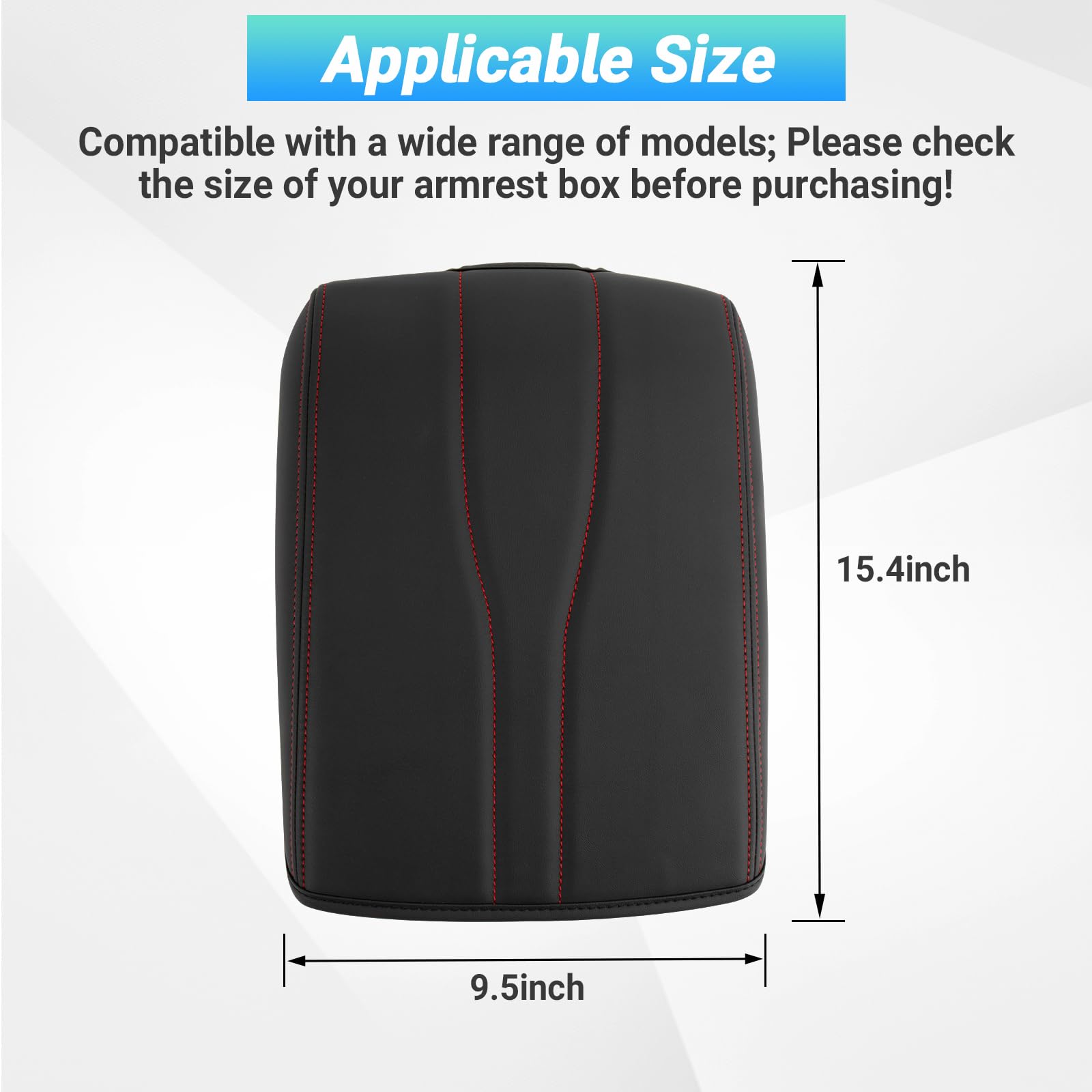 Sinminou center console pad requires accurate measurement for proper fit.