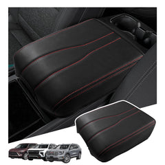 Sinminou center console cover with red lines embossing adds refined texture and protection.