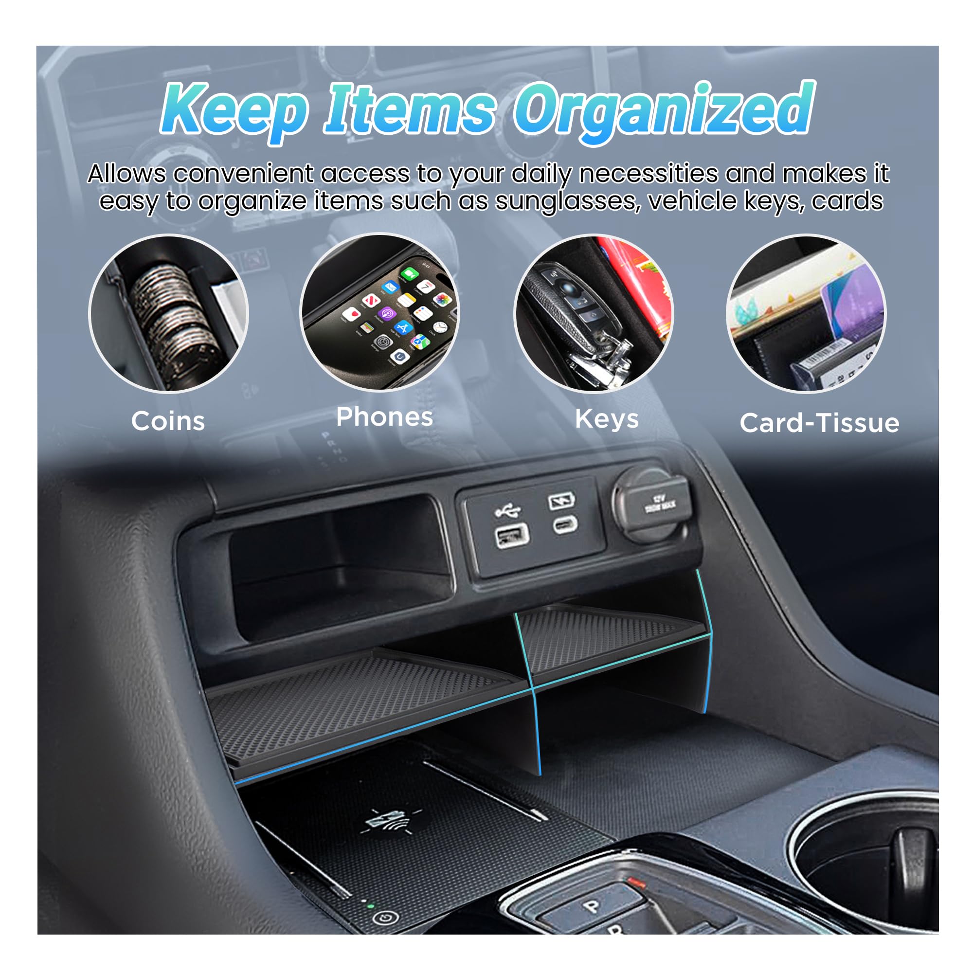 Sinminou easy-install tray for Honda Pilot requires no tools.