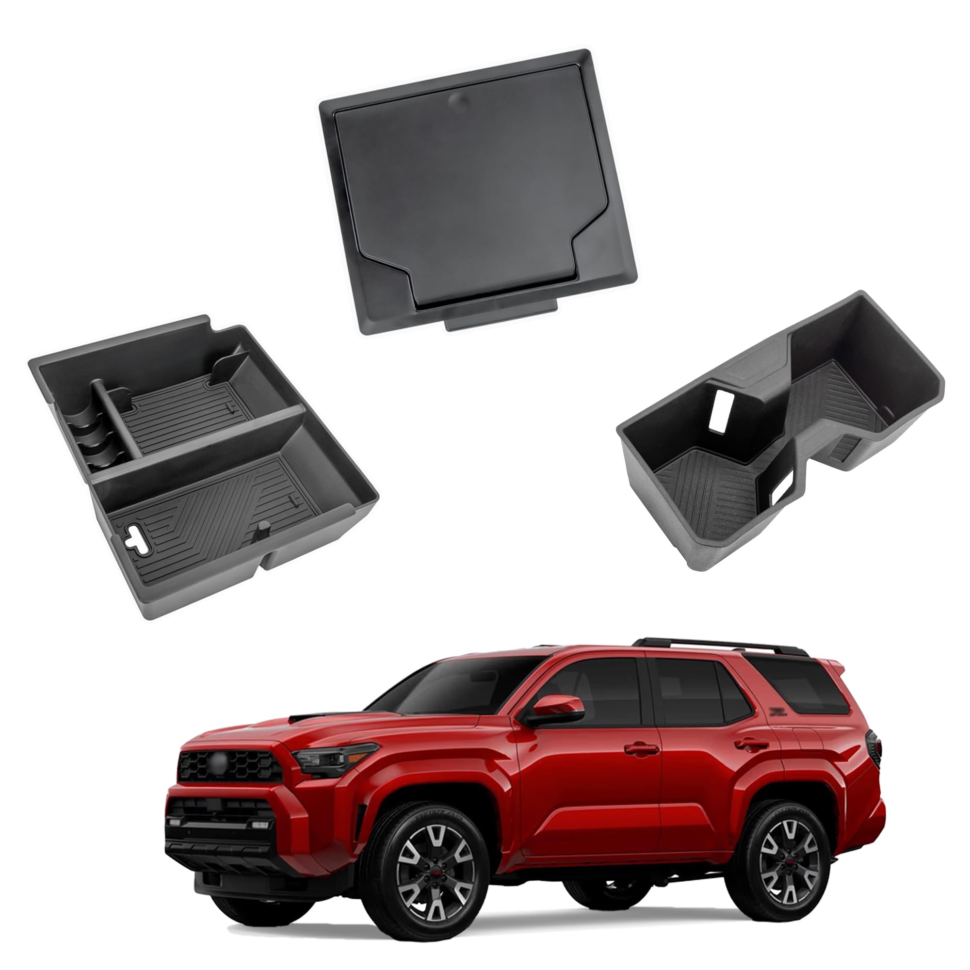 Sinminou center console organizer for 4Runner keeps daily essentials within reach.