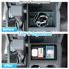 Sinminou center console organizer keeps sunglasses and keys neatly within reach