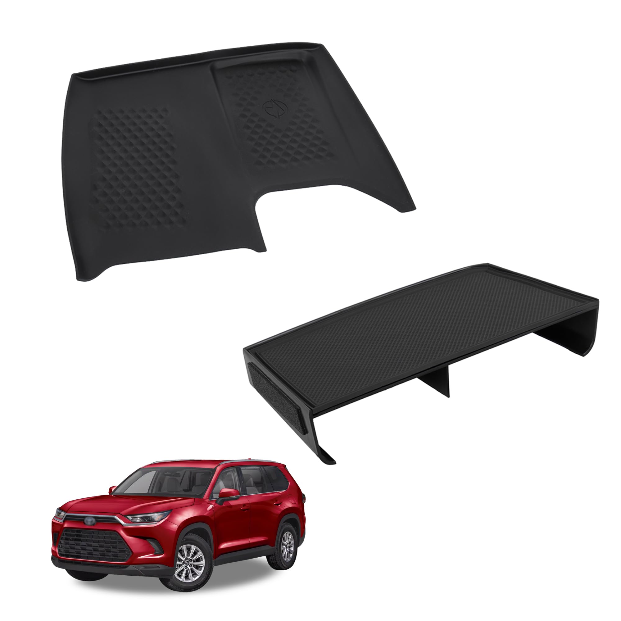 Sinminou center console organizer for Grand Highlander fit, offers tidy storage on the go.
