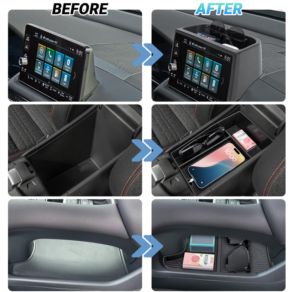 Sinminou dashboard tray organizer protects dash space and reduces clutter.