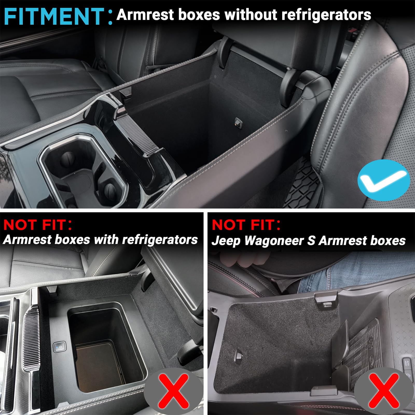 Sinminou center-console-organizer with matte ABS material enhances durability and scratch resistance.