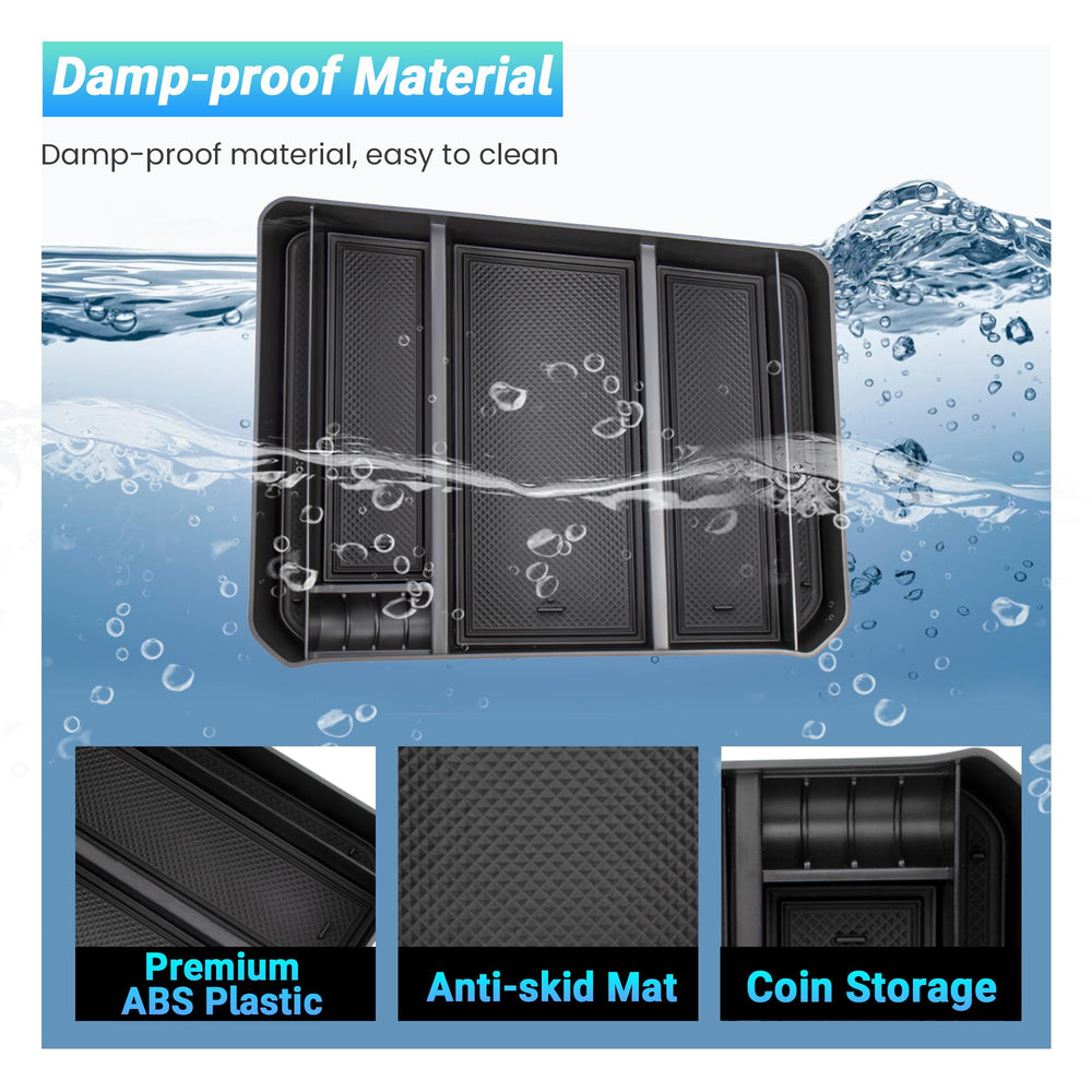 Sinminou silicone anti-slip mat stabilizes items and reduces movement in the console.