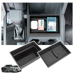 Sinminou center console organizer top view shows tidy access for Tundra and Sequoia essentials