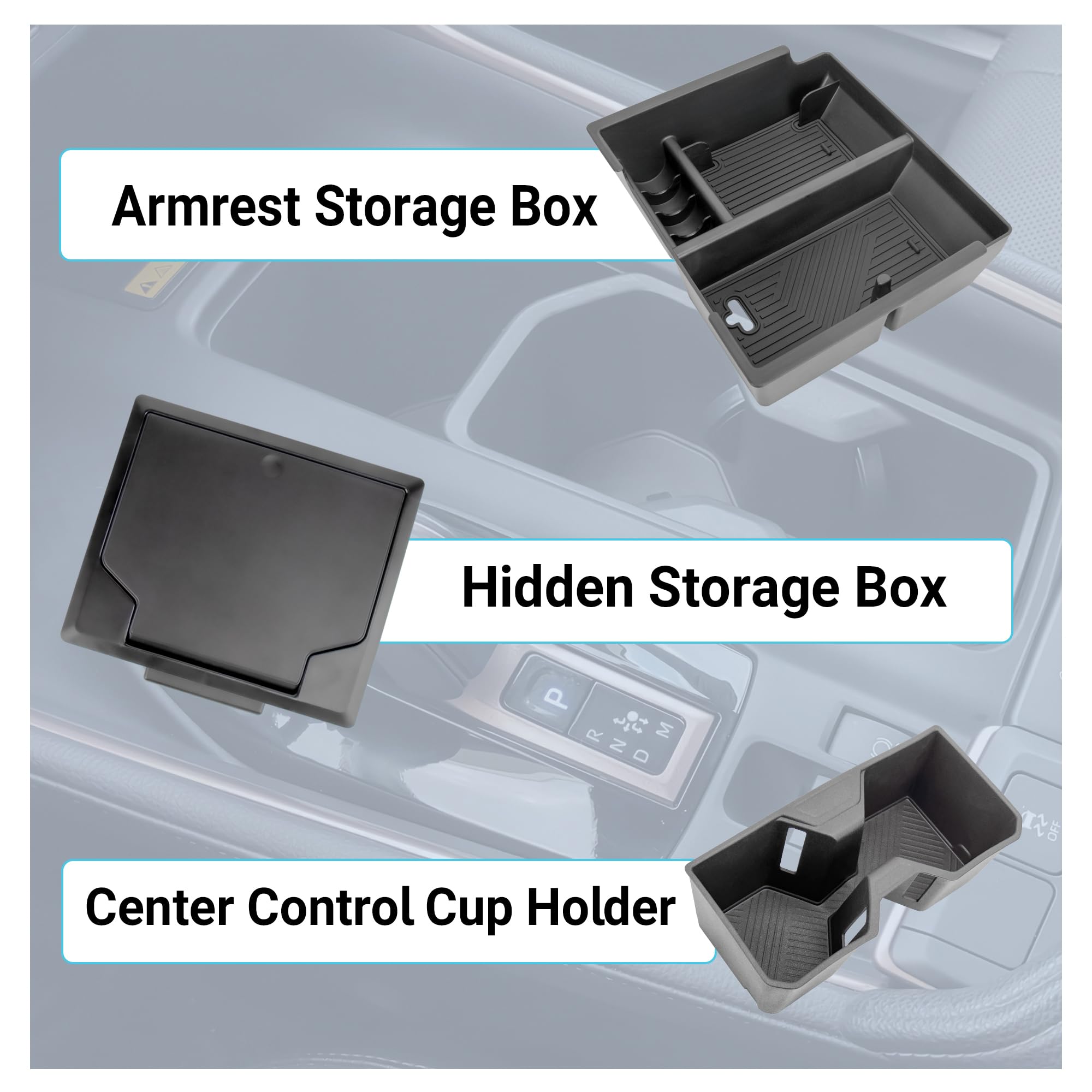 Sinminou easy-clean center console simplifies tidying after trips.