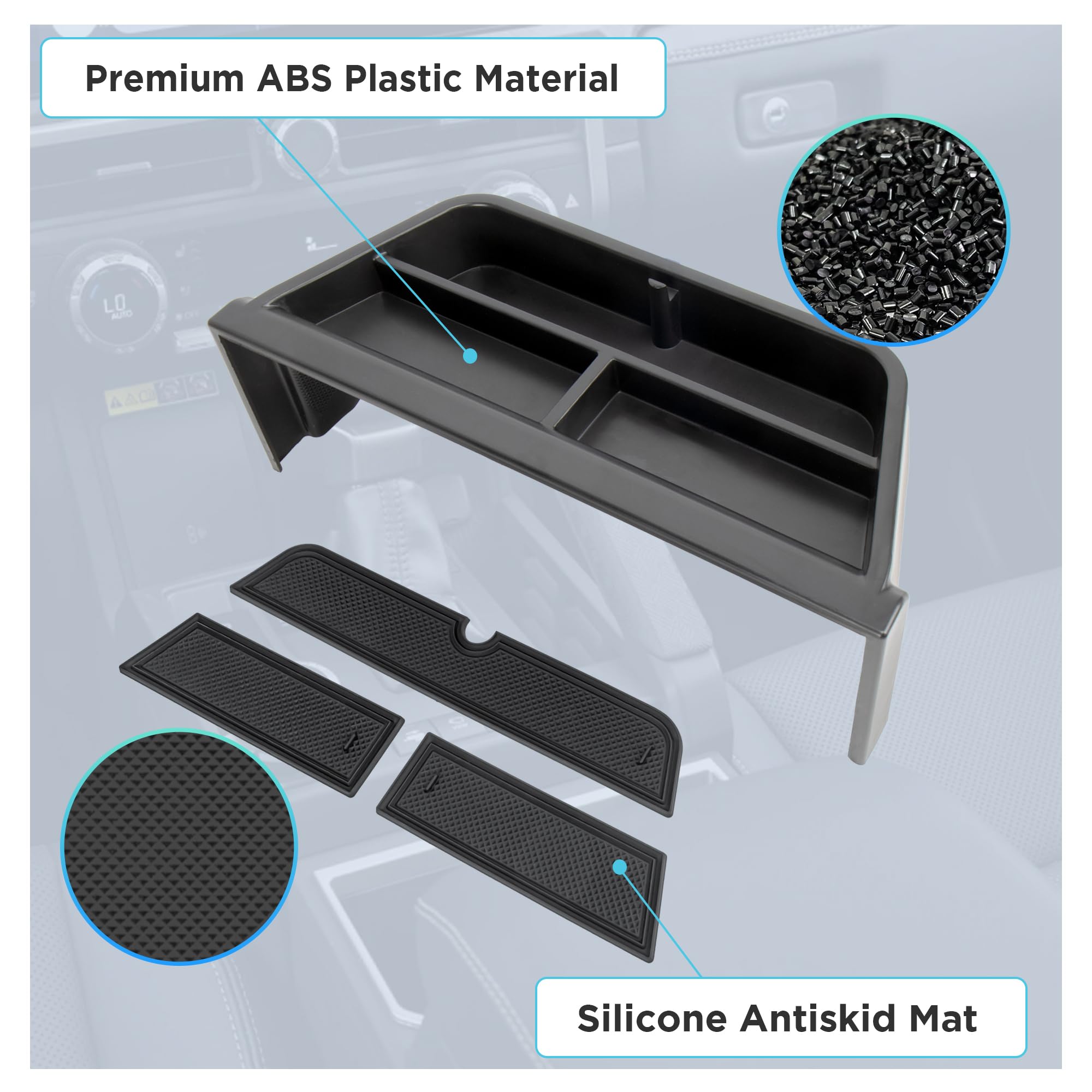 Sinminou interior accessory keeps the cabin neat with wipe-clean care.
