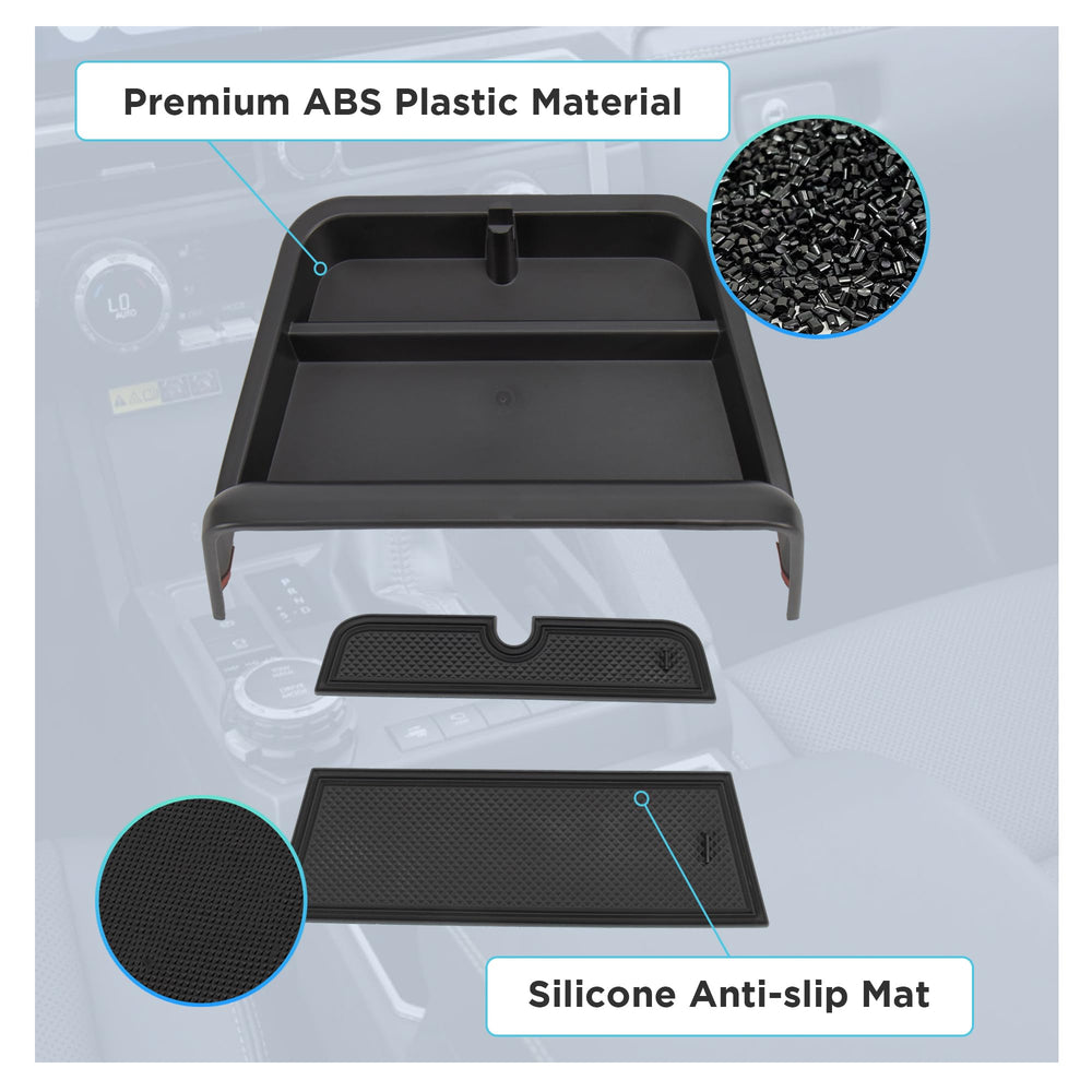 Sinminou wipe-clean surface keeps the dashboard tray tidy.