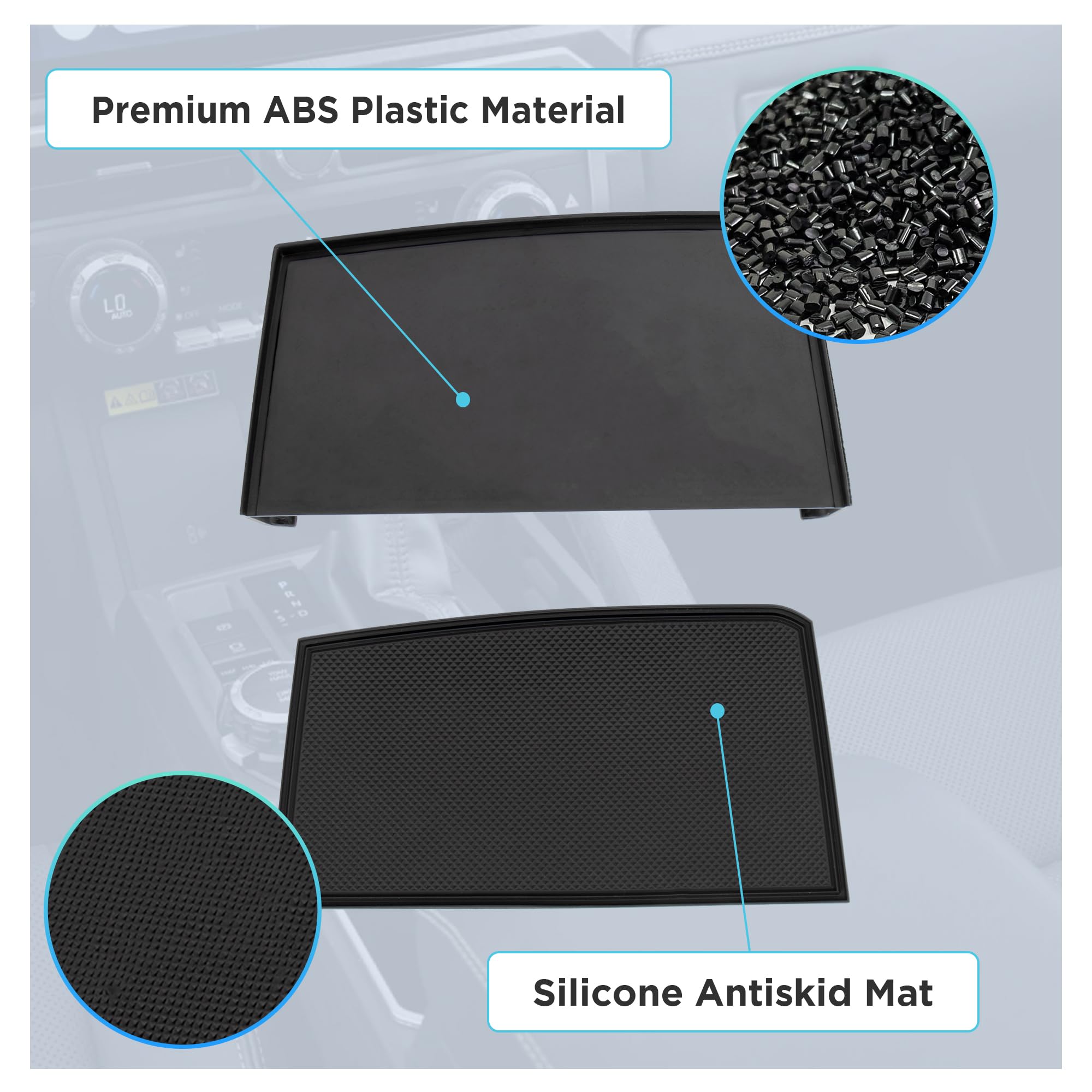 Sinminou organizer wipe-clean with removable silicone pads for simple care.