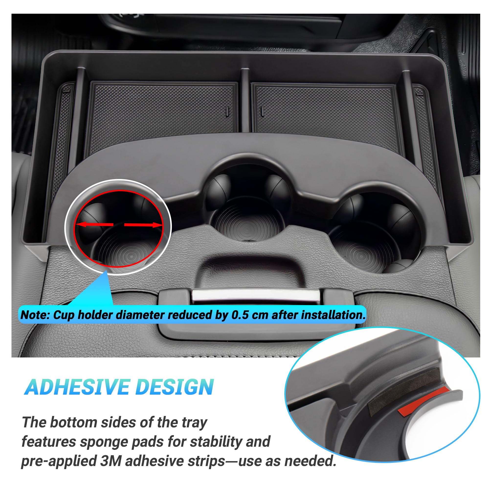 Sinminou silicone cushion inserts reduce movement of items in the tray.