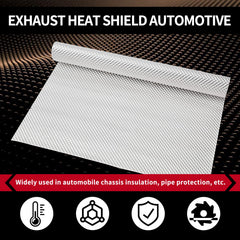 SINNSIDELIN exhaust heat shield embossed texture detail for durability.