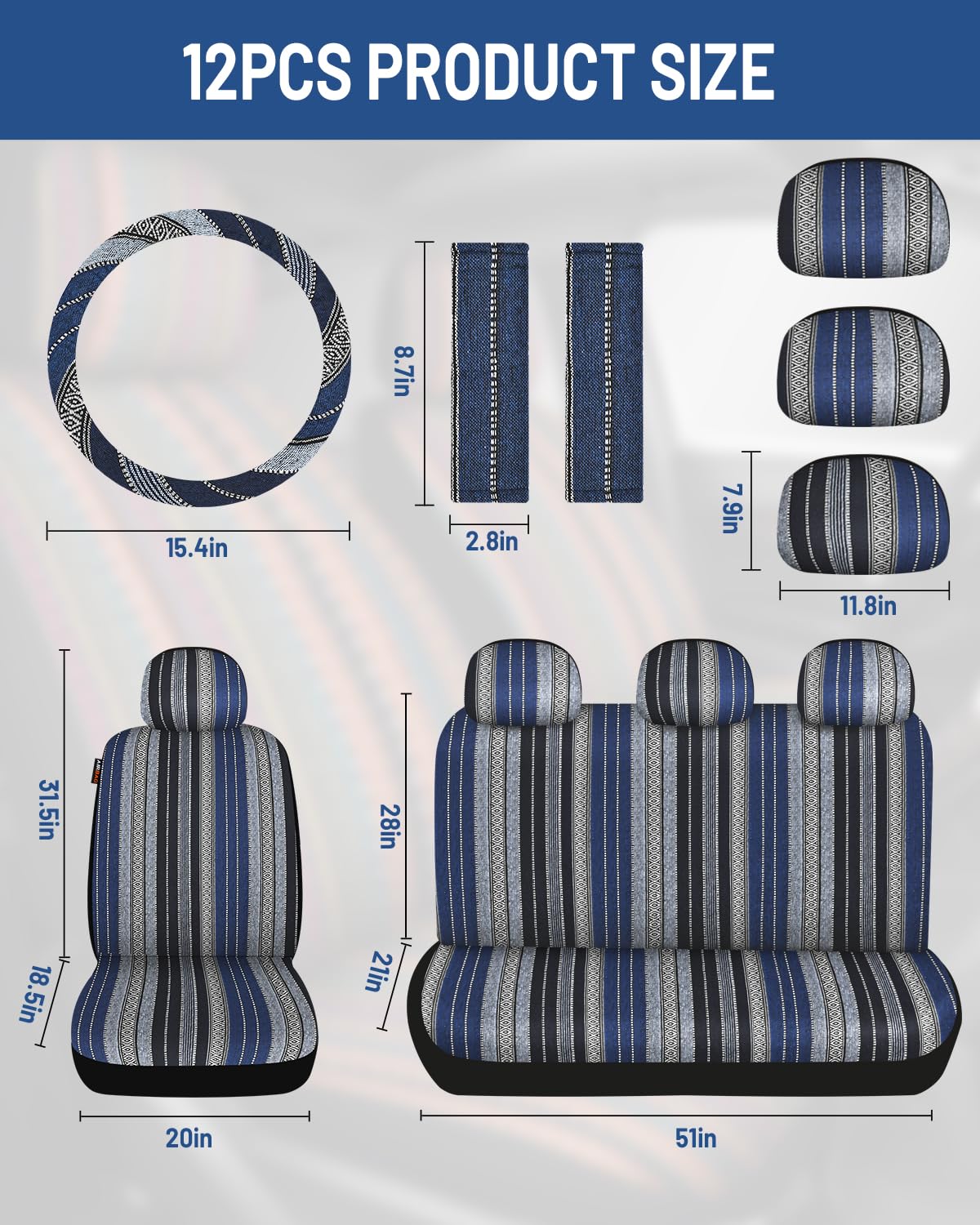 Sino Salected Baja saddle blanket easy install with clear fit access.